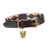 Coleira para cão Drover Polo Shires Digby & Fox - Marinho / rosa / natural