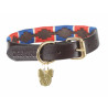 Coleira para cão Drover Polo Shires Digby & Fox - Marinho / vermelho