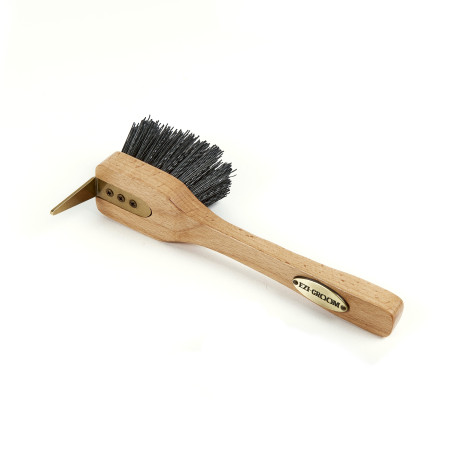 Cureta com escova Premium Shires Ezi-Groom