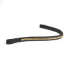 Frontal com tachas Shires Velociti Rapida - Preto / latão