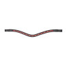 Frontal bicolor Shires Velociti Gara - Preto / vermelho