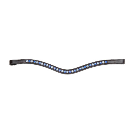 Frontal com strass azul Shires Velociti Gara
