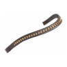 Frontal com strass flores Shires Velociti Gara - Castanho