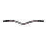 Frontal com strass iridescente Shires Velociti Gara - Castanho