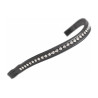 Frontal largo com strass Shires Velociti Gara - Preto / transparente