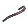 Frontal largo com strass Shires Velociti Gara - Preto / rosa