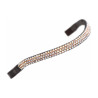 Frontal largo com strass Shires Velociti Gara - Pêssego / Castanho