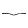 Frontal de strass preto Shires Velociti Gara - Castanho