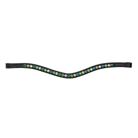 Frontal verde com strass Shires Velociti Gara