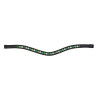 Frontal verde com strass Shires Velociti Gara - Preto