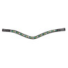 Frontal verde com strass Shires Velociti Gara - Castanho