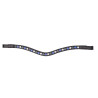 Frontal de três tons Shires Velociti Gara - Preto / azul