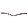 Frontal de três tons Shires Velociti Gara - Preto / rosa