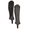 Mini-chaps sintéticos adulto Shires Moretta - Preto