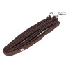 Trela em fita acolchoada Shires Digby & Fox - Castanho