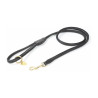 Trela para cão em couro redondo Shires Digby & Fox - Preto