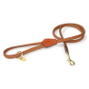 Trela para cão em couro redondo Shires Digby & Fox - Fulvo