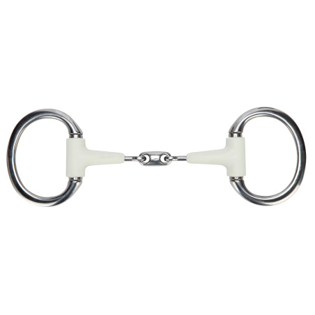 Mordedor oliva com anel plano, dupla rutura EquiKind Softie Shires