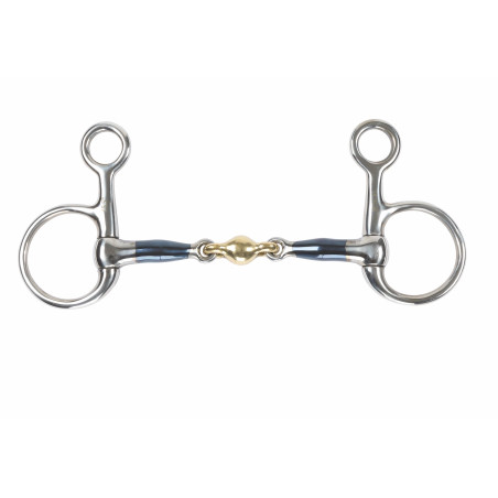 Mors Baucher Sweet Iron azul com pastilha Shires