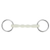 Mordedor de argolas soltas com cano curvo EquiKind Softie Shires - Aço