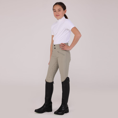 Calça de equitação Optima Gx jovem cavaleiro Shires Aubrion