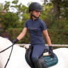 Camisola interior de manga curta Equestrian jovem cavaleiro Shires Aubrion - Meia-noite