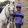 Camisola com botões Equestrian jovem cavaleiro Shires Aubrion - Meia-noite / urze
