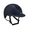 Capacete ultraleve em plástico fosco resistente com viseira larga (3 acolchoamentos) Eclipse Equestro - Marinho / marinho