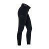 Calças slim fit femininas de cintura alta Equestro Ridertechnology full grip - Preto