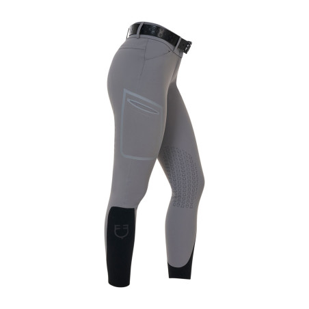 Calça slim fit feminina cintura alta Equestro Ridertechnology costuras termosoldadas