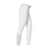Calça slim fit feminina cintura alta Equestro Ridertechnology costuras termosoldadas - Branco