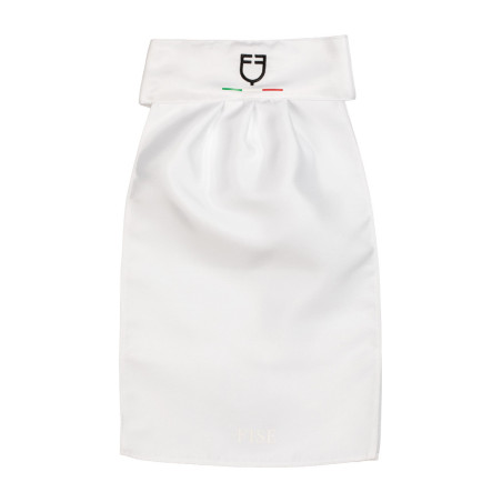 Plastron de competição com logotipo bordado Equestro X Fise