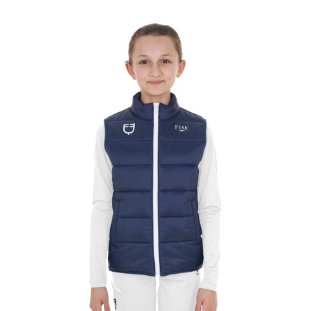 Colete unissex infantil slim fit Equestro X Fise