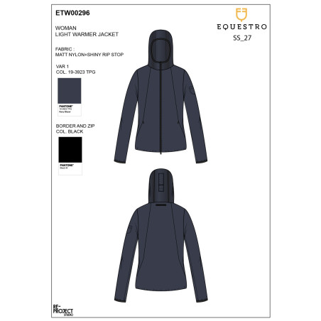 Softshell mulher linha dobrável