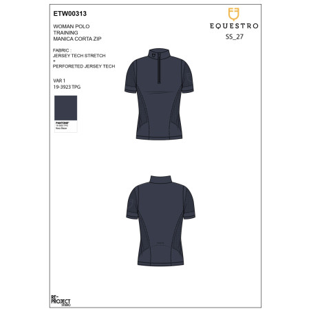 T-shirt de treino feminina em tecido técnico com microfuros