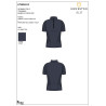 T-shirt de treino feminina em tecido técnico com microfuros - Blazer marinho