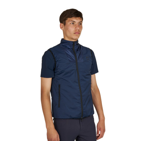 Colete masculino linha dobrável
