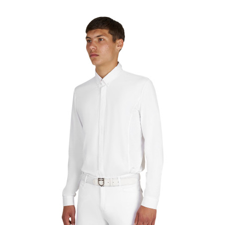 Polo de homem de concurso com camisa