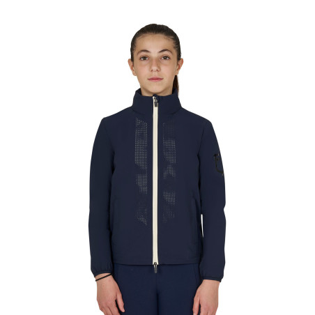 Softshell infantil unissex logótipo nas costas
