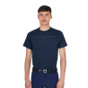 T-shirt básica masculina com inscrição no peito - Preto