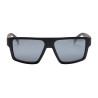 Óculos de sol esportivos polarizados modelo Sunniva - Preto mate / prata revo