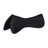 Aba de compensação em memory foam com grip com glitter e logótipo em silicone - Preto / prata