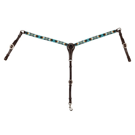 Pechera ocidental em óleo com contas Navajo SKY
