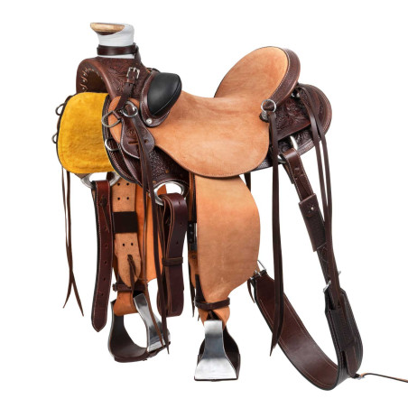 Sela Wade Western Arizona com cilha traseira e guarda-faca