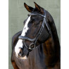 Bridão com noseband fendido Arika LeMieux - Preto / prata