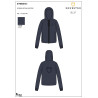 Cropped hoodie feminino Equestro - Blazer marinho