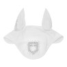 Boné Equestro em tecido técnico com logótipo em strass - Branco / branco