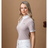 Polo de competição de mangas curtas Horseware feminino AA Mira - Ostra