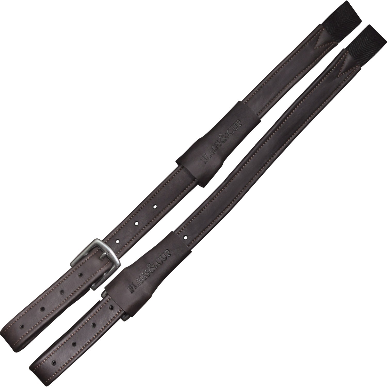 Etrivières Monobranche Flags & Cup Com Fivela Castanho