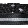 Conjunto de cabresto em Nylon/Lurex + Guia Canter - Preto / prata